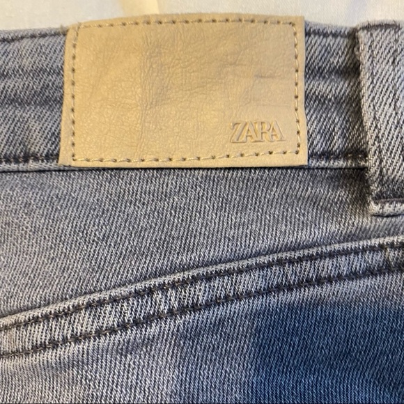 Zara Hi-Rise Gray Vintage Skinny Ankle Jeans Size 8 NWT - Picture 5 of 13